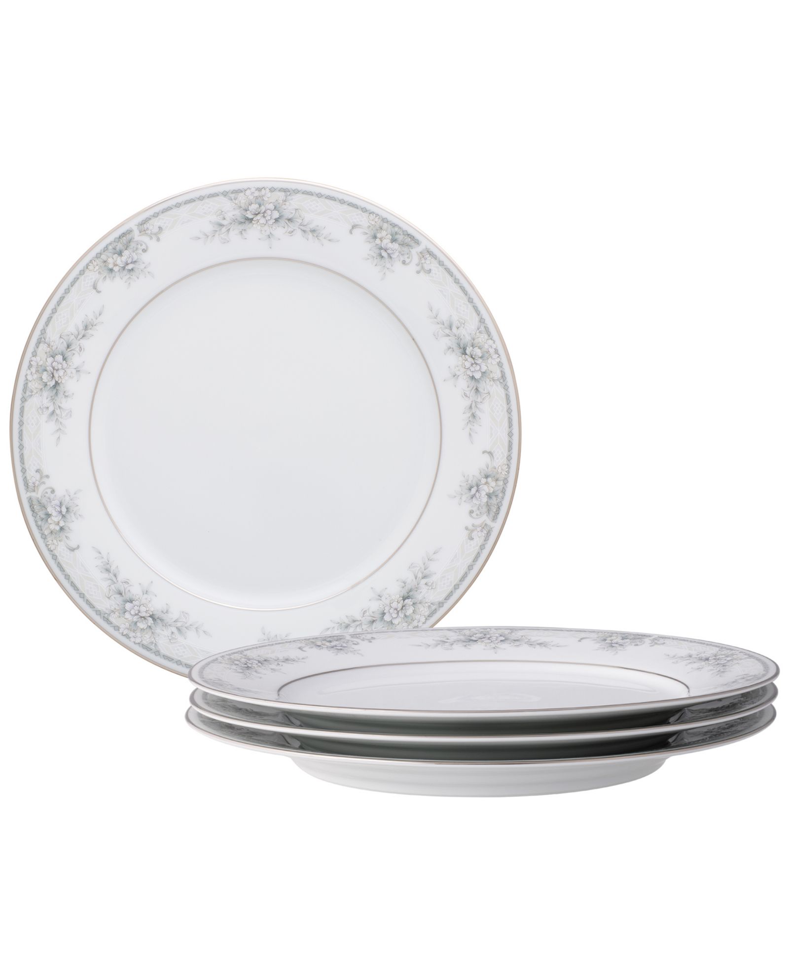 Noritake Sweet Leilani Set of 4 Dinner Plates, 10.50"