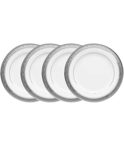 Набор из 4 тарелок для хлеба, масла и закусок Noritake Crestwood Platinum