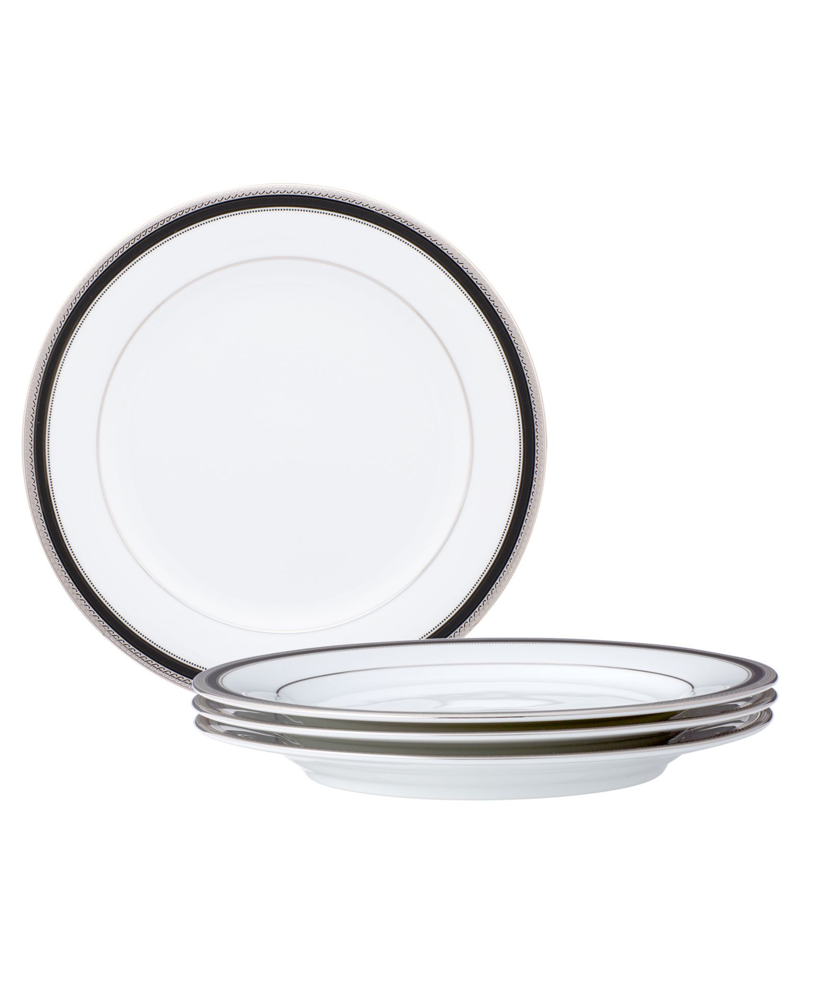 Noritake Набор из 4 тарелок Austin Platinum 6.25"