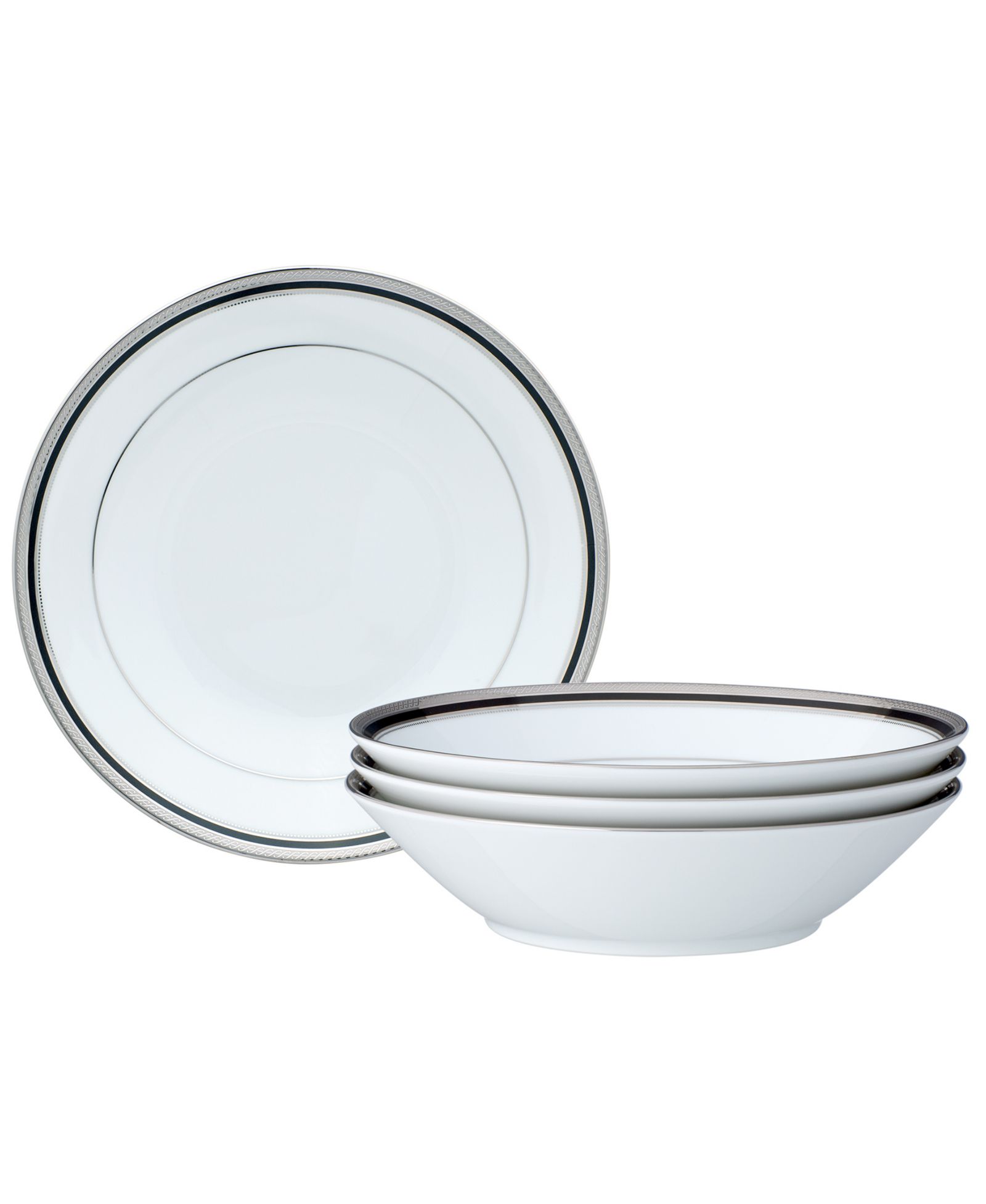 Набор суповых чаш Noritake Austin Platinum, 4 шт., 7.50", 12 oz.