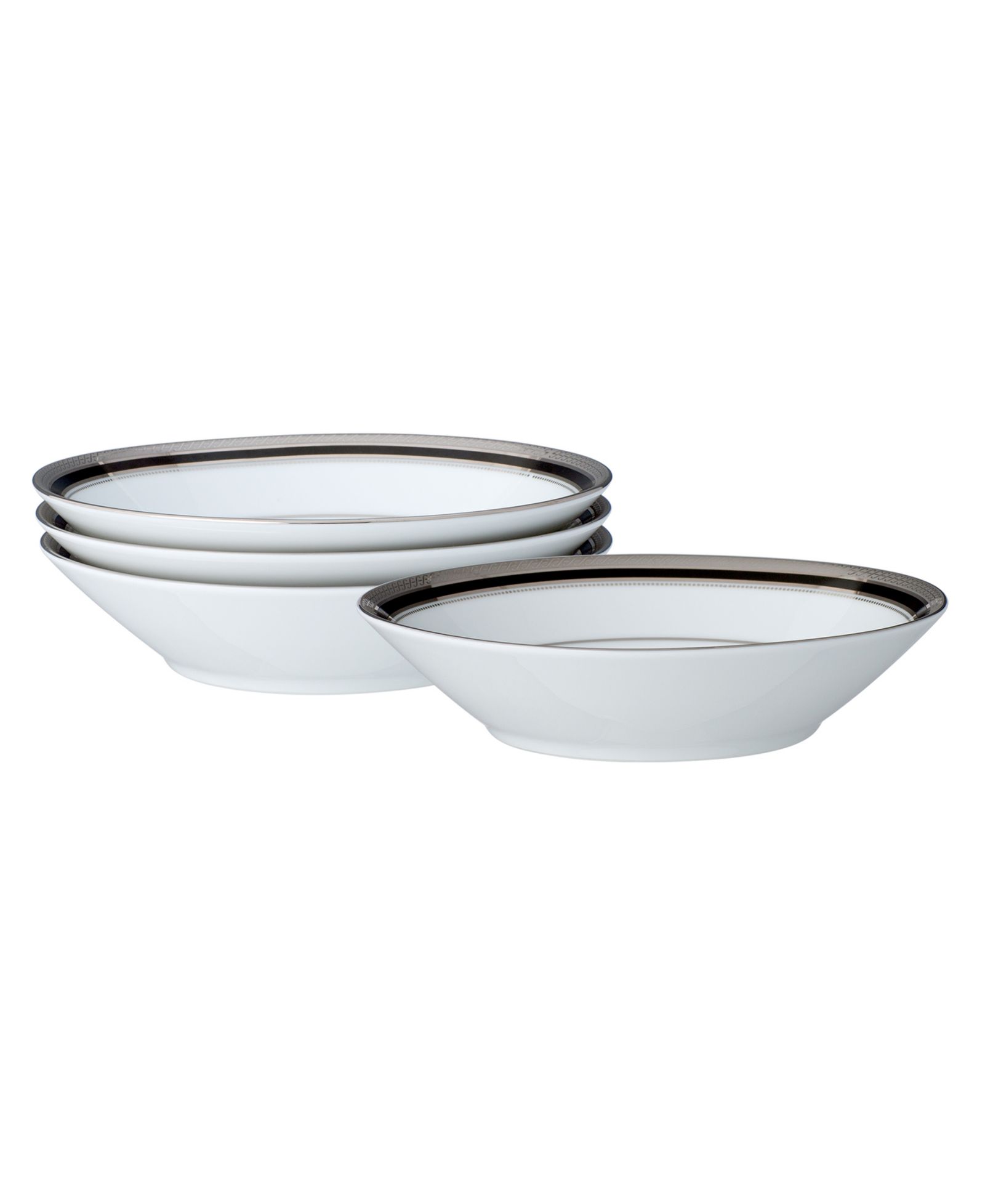 Noritake Austin Platinum Set of 4 Fruit Bowls, 5.50", 4 oz.