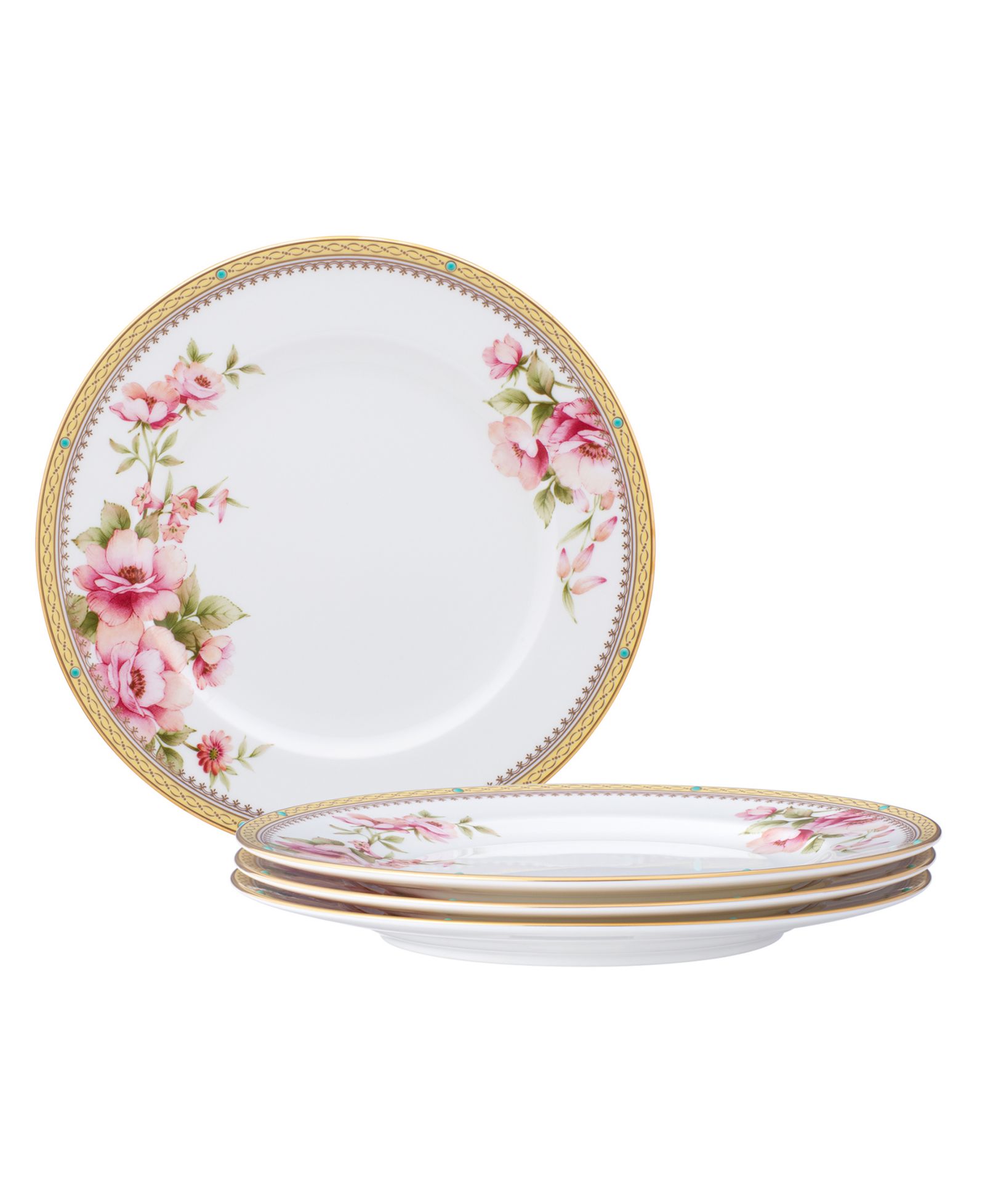 Noritake Hertford набор из 4 салатных тарелок, 8.50"