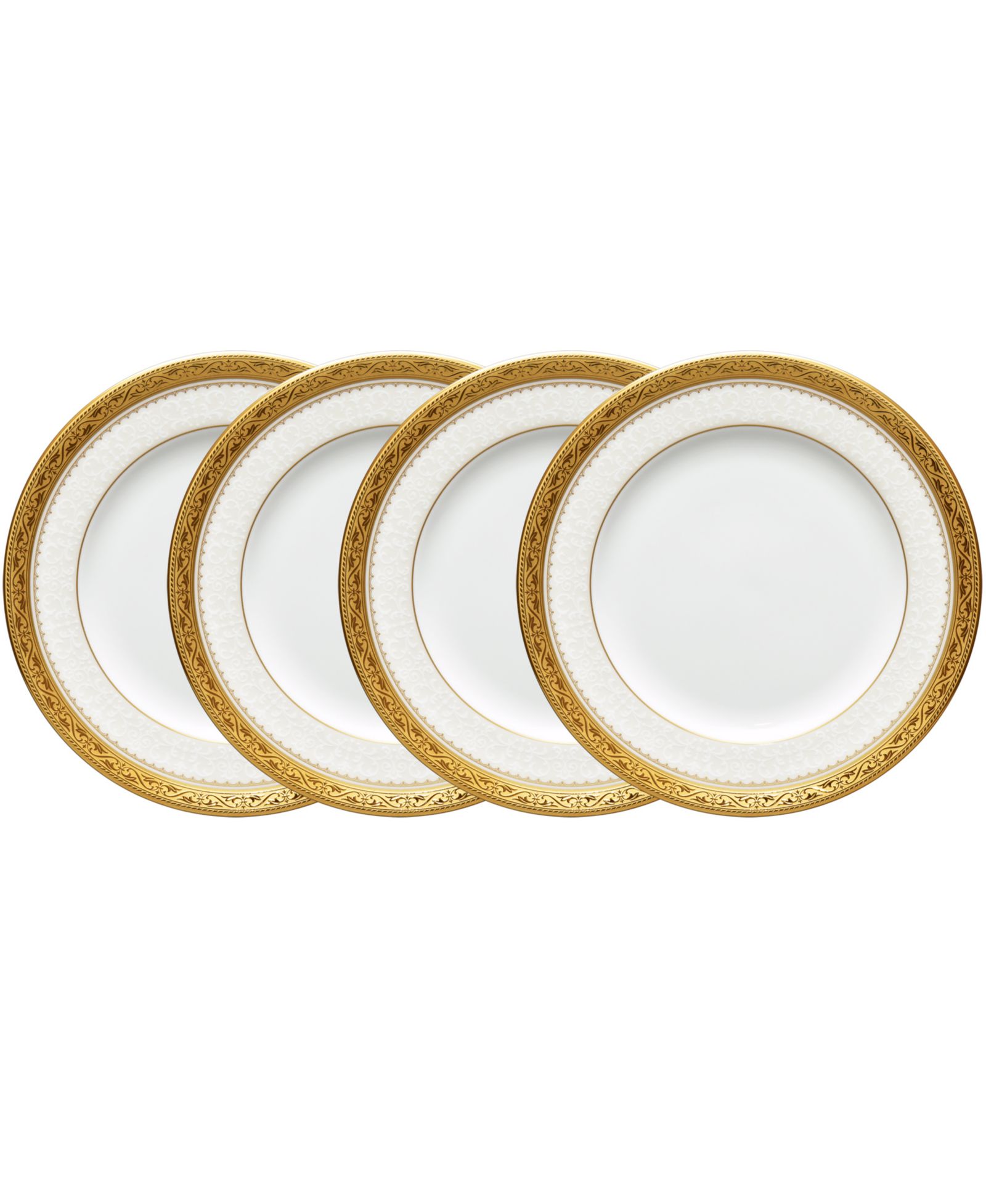 Набор тарелок Noritake Odessa Gold, 4 шт., для хлеба, масла и закусок