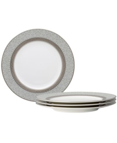Набор из 4 сервировочных тарелок Noritake Odessa Platinum