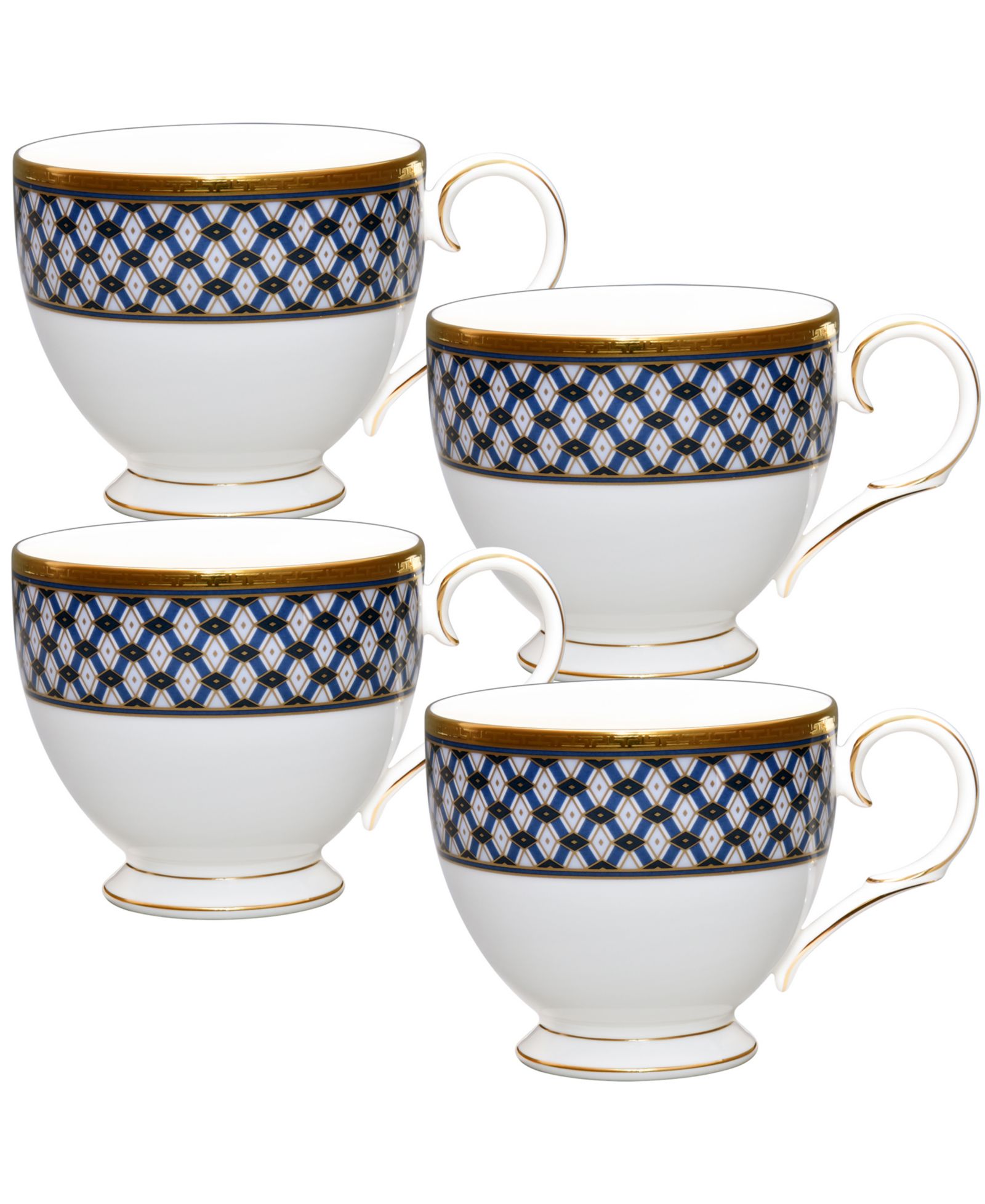 Noritake Blueshire набор чашек, 4 шт., 7 oz.
