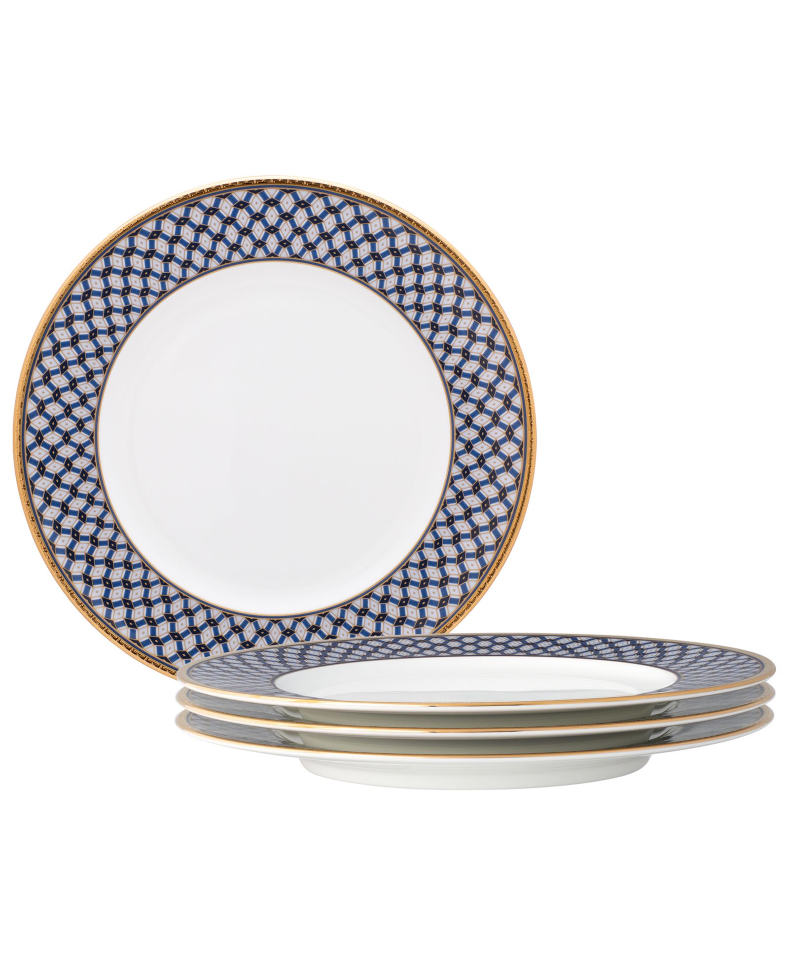 Noritake Blueshire Set of 4 Salad Plates, 8.25"
