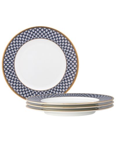Noritake Blueshire Set of 4 Salad Plates, 8.25"