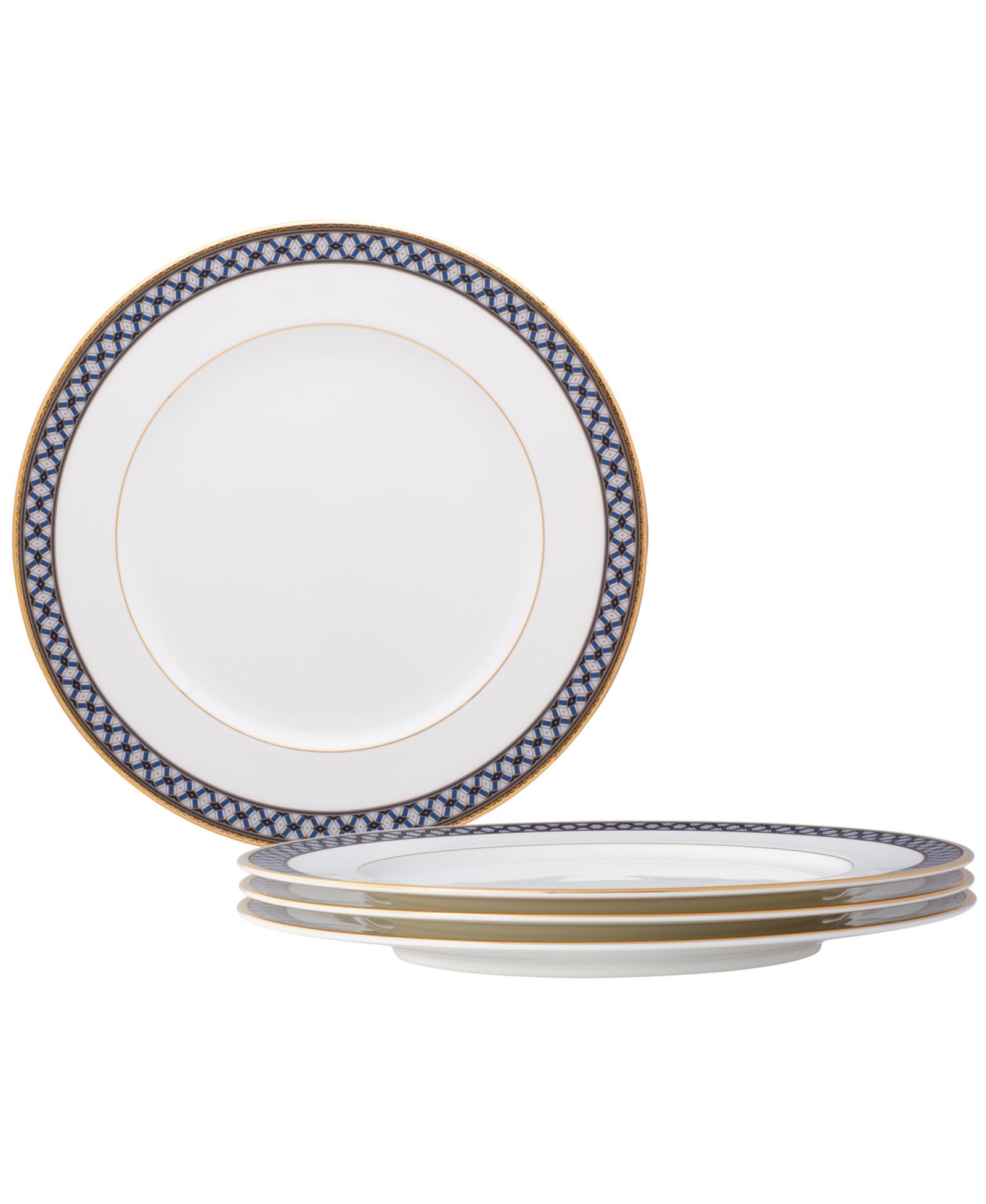 Обеденные тарелки Noritake Blueshire, набор 4 шт.