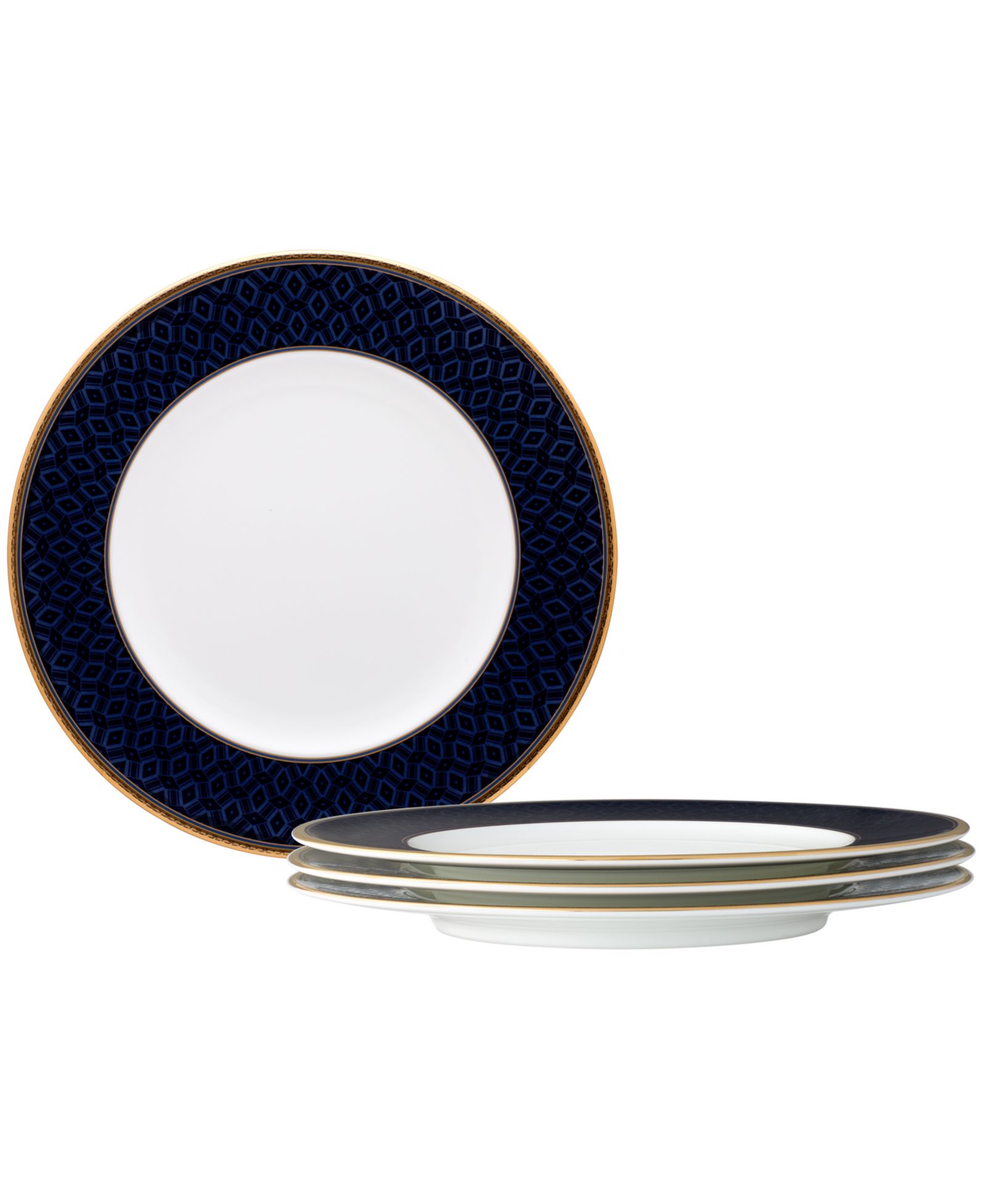 Noritake набор из 4 акцентных тарелок Blueshire 9"