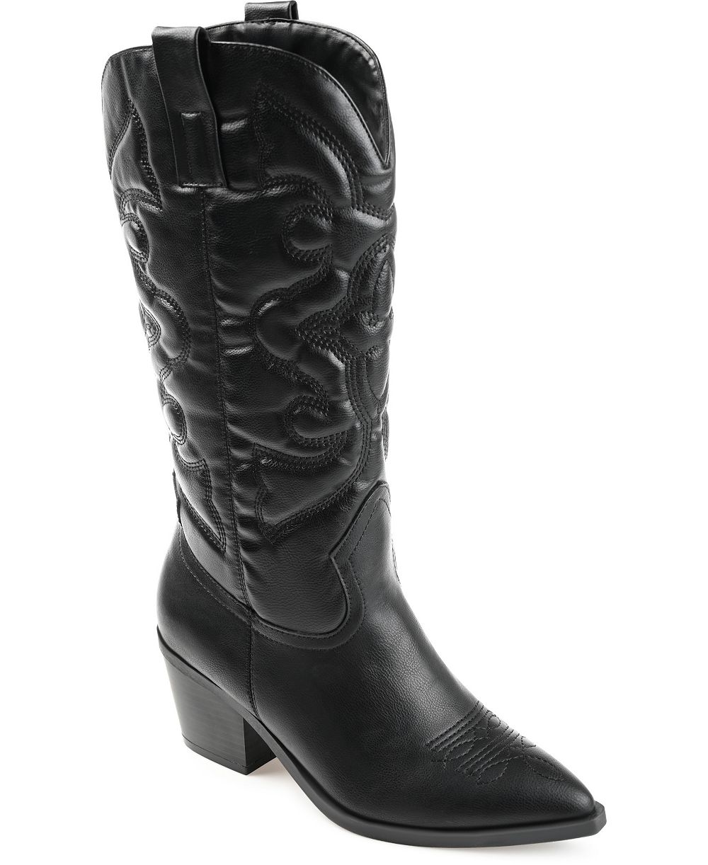 Journee Collection Women's Chantry Western Mid Shaft Boots