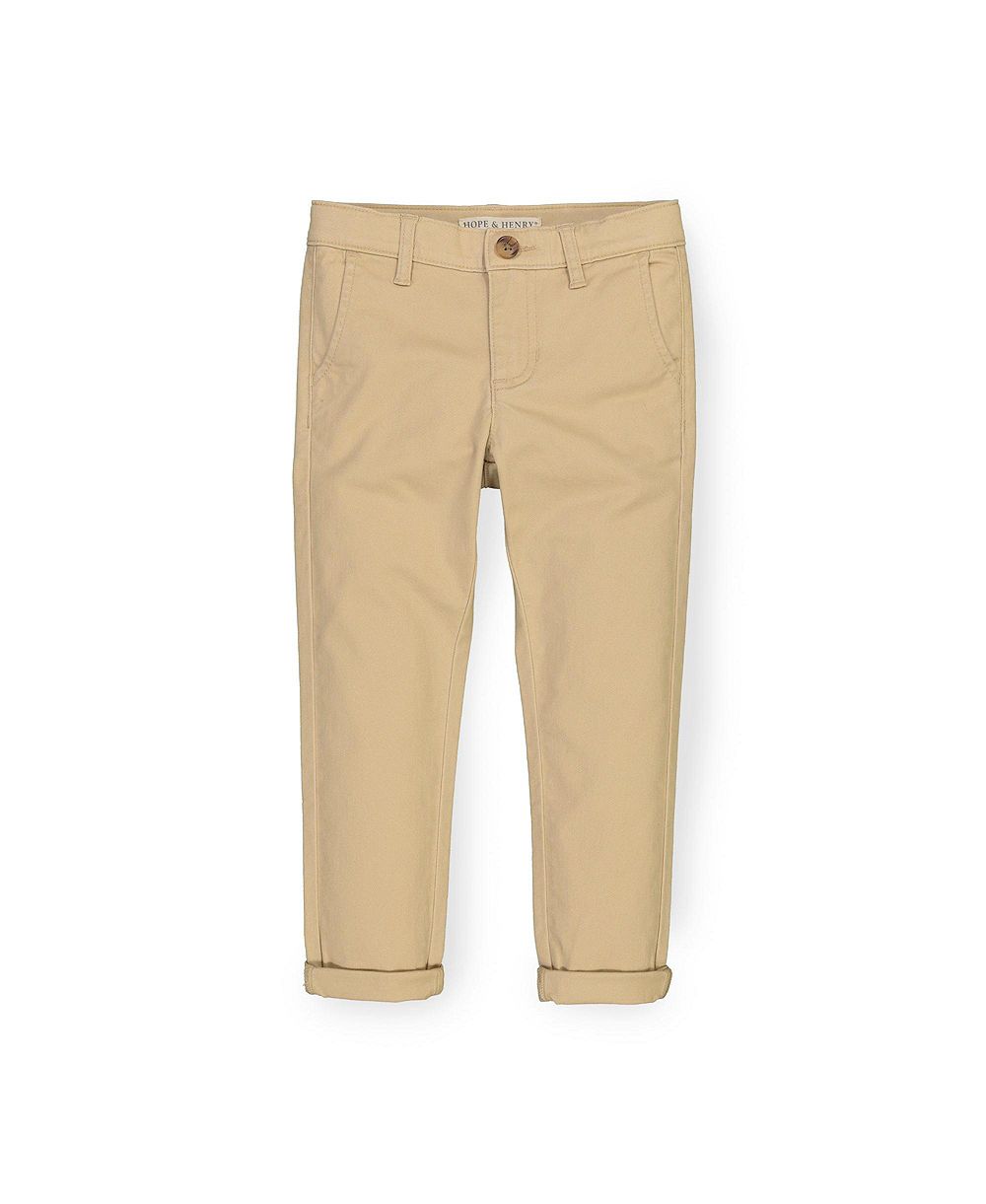 Детские хлопковые чинос Hope & Henry Skinny Stretch Twill