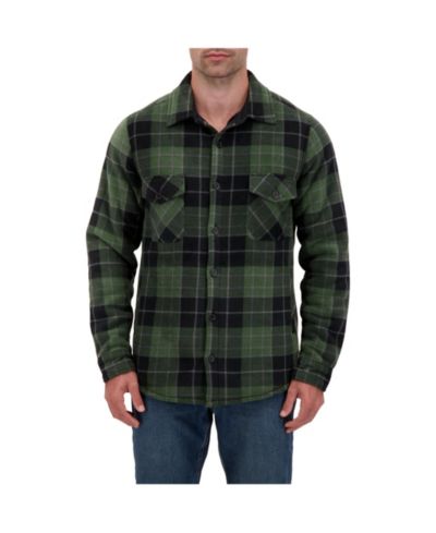 Heat Holders Мужская рубашка-куртка в клетку Long Sleeve Plaid