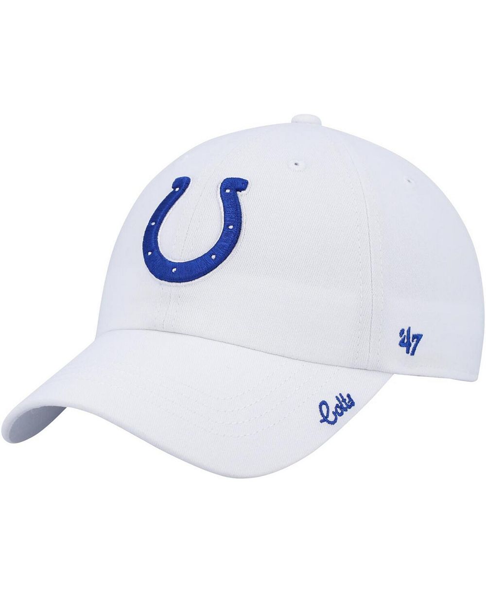 Женская кепка '47 White Indianapolis Colts Team Miata Clean Up Adjustable