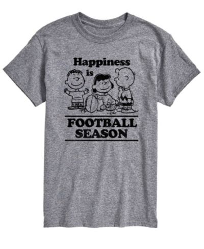 AIRWAVES Men's Short Sleeve Peanuts Football Season T-shirt