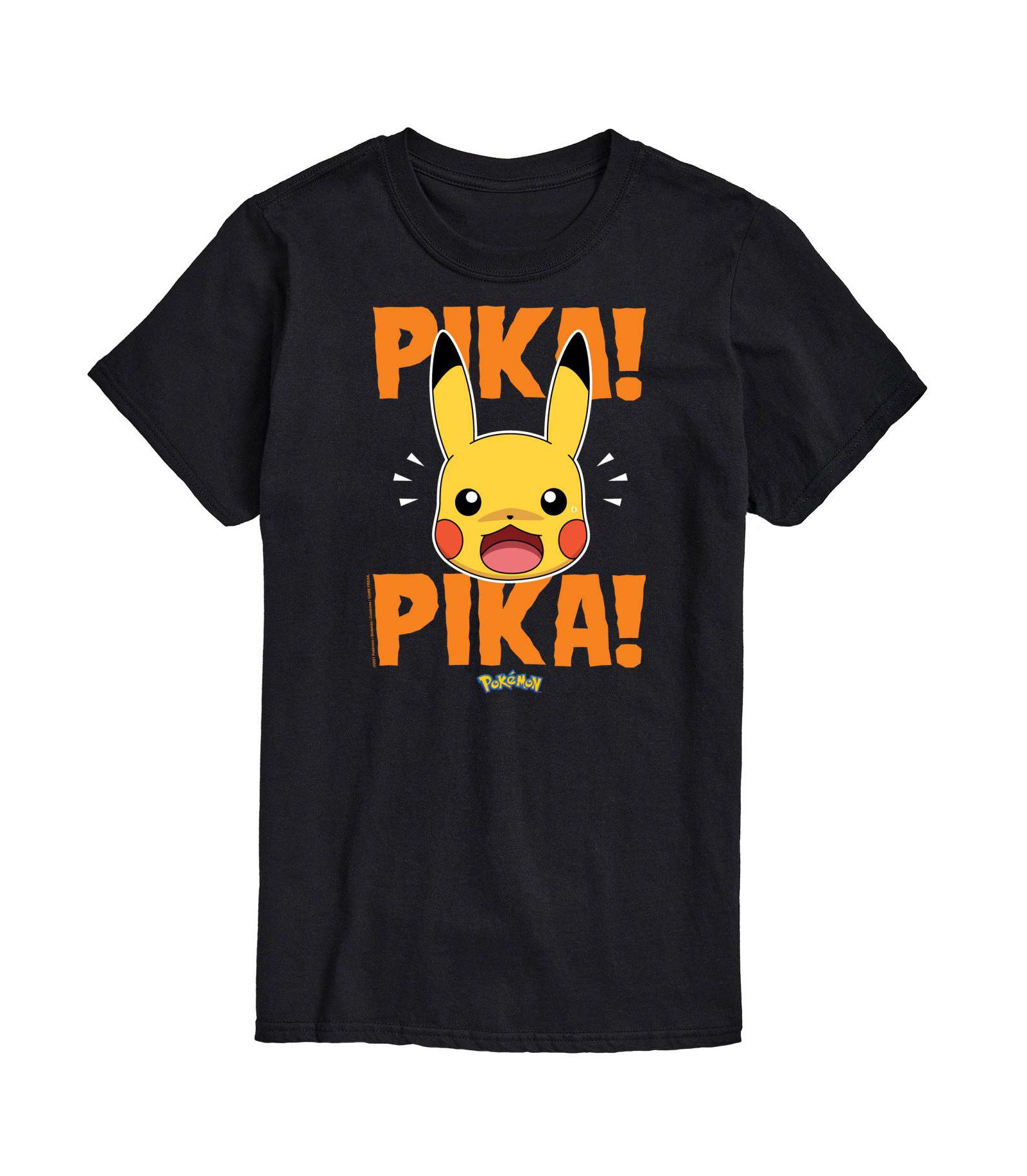 AIRWAVES Men's Pokemon Short Sleeves Pika Pika T-shirt