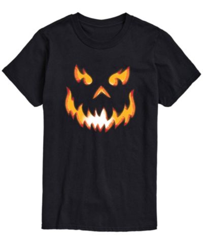 AIRWAVES Men's Pumpkin Scary Face Classic Fit T-shirt
