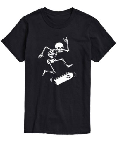 AIRWAVES Men's Skateboarding Skeleton Classic Fit T-shirt
