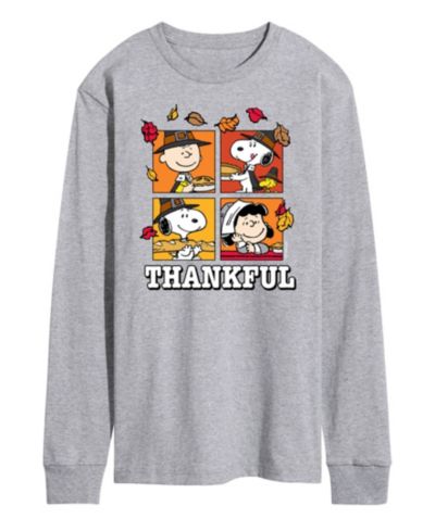 Мужская футболка AIRWAVES Men's Peanuts Thankful Long Sleeve