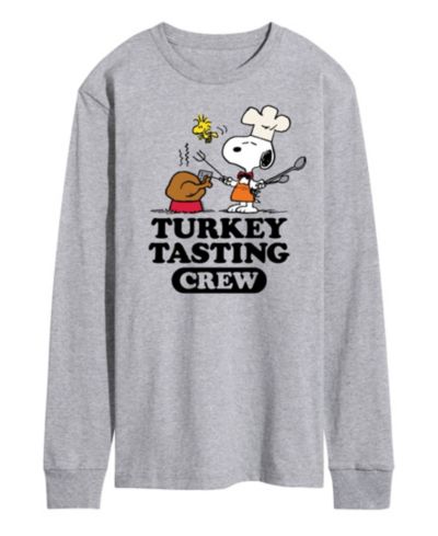 AIRWAVES Мужская футболка с принтом Peanuts Turkey Tasting