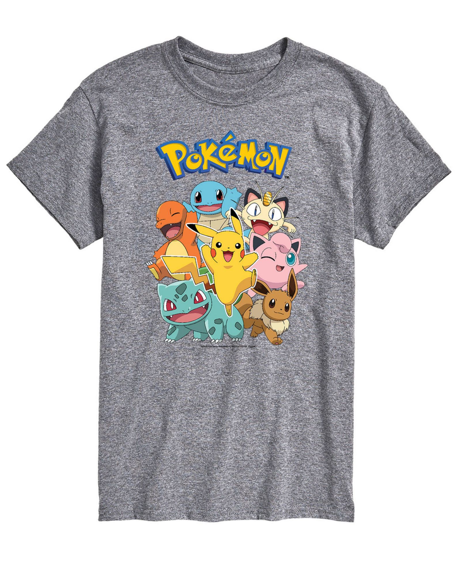 AIRWAVES Men's Pokemon Characters Graphic T-shirt