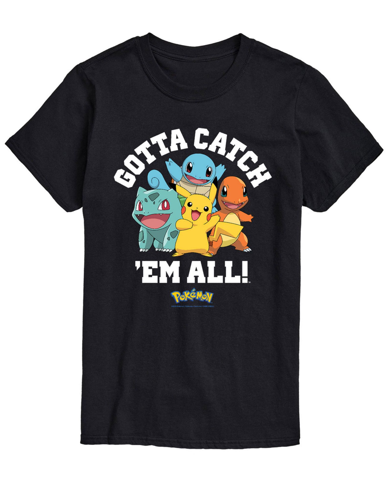 AIRWAVES Men's Pokemon Catch Em All Graphic T-shirt