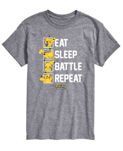 Мужская футболка AIRWAVES Pokemon Eat Sleep Battle Graphic
