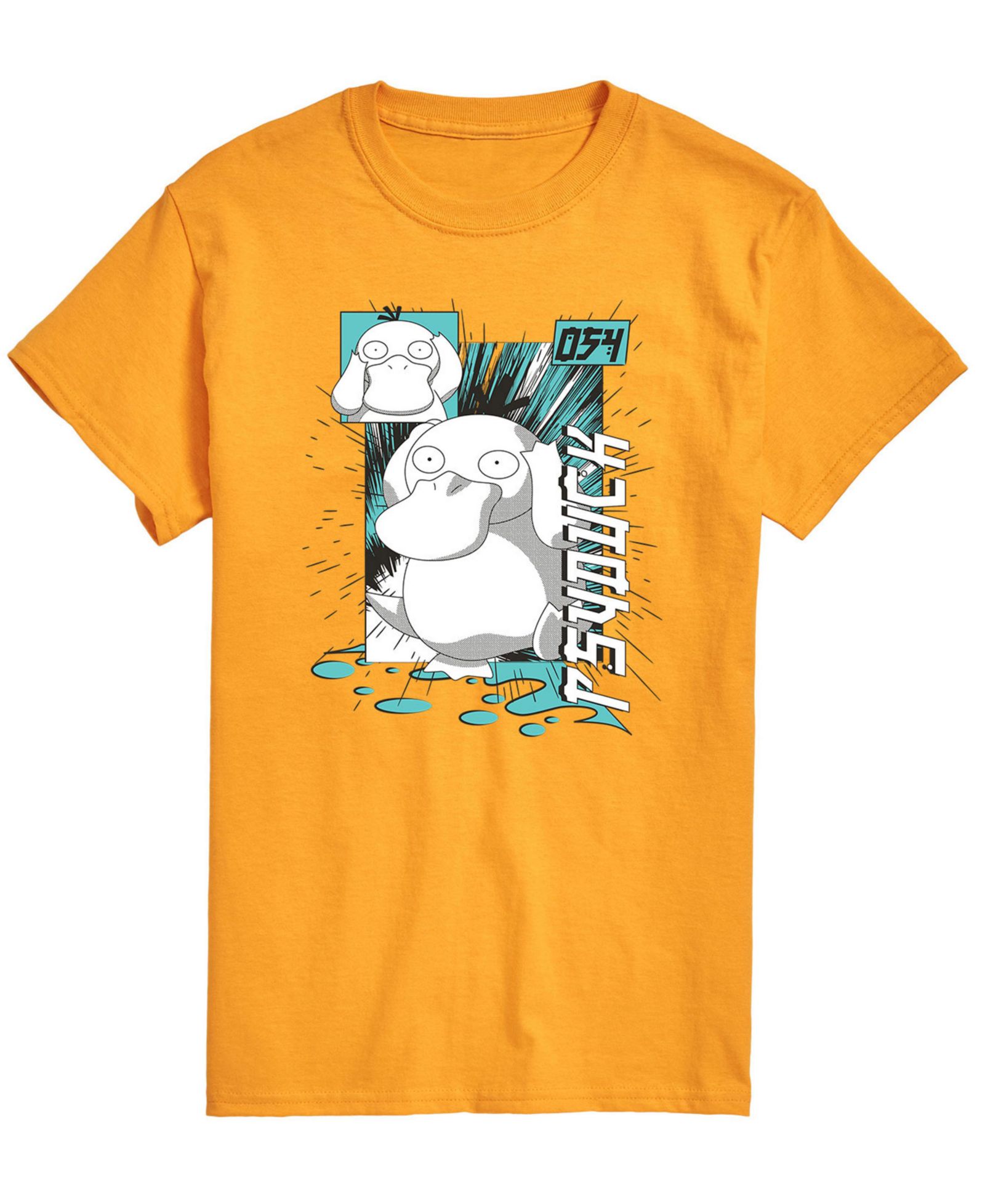 AIRWAVES Men's Pokemon Psyduck Graphic T-shirt