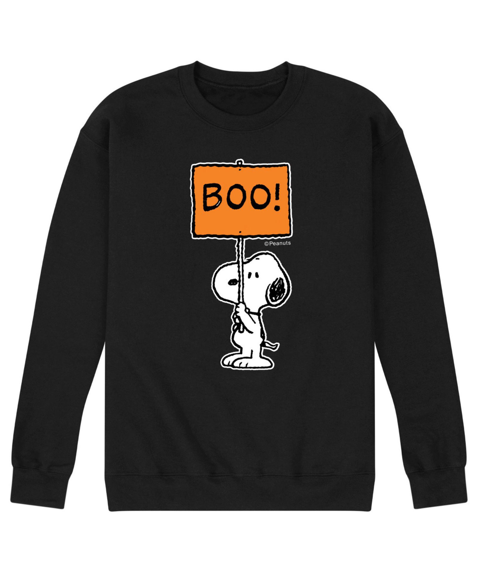 AIRWAVES Men's Peanuts Boo Fleece T-shirt