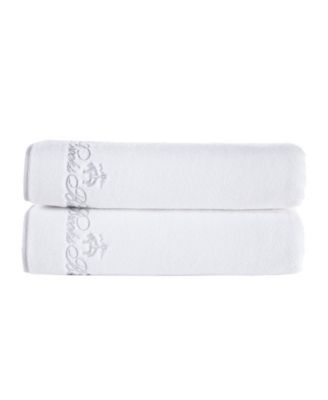 Brooks Brothers Contrast Frame 2 Piece Turkish Cotton Bath Sheet Set