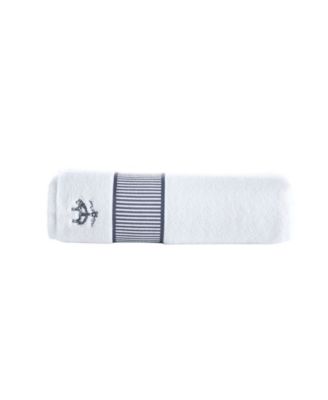 Brooks Brothers Fancy Border Turkish Cotton Bath Towel, 55" x 28"