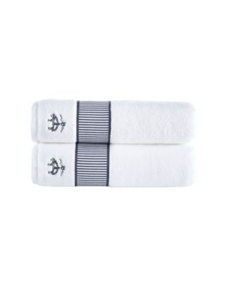 Brooks Brothers Fancy Border Набор из 2 банных полотенец из турецкого хлопка
