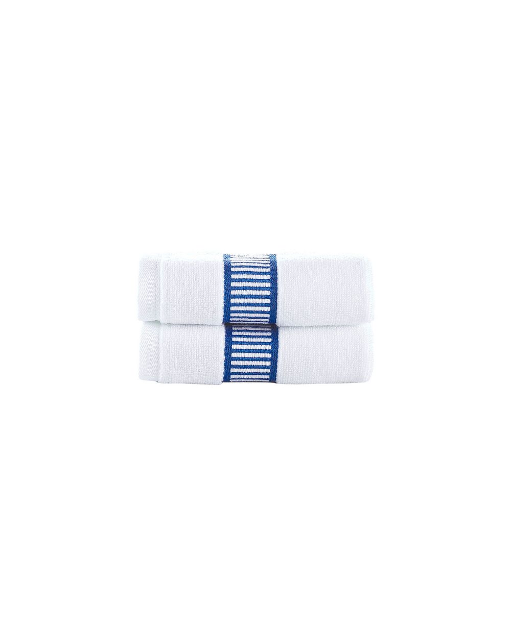 Набор из 2 полотенец для рук Brooks Brothers из турецкого хлопка с узором Fancy Border
