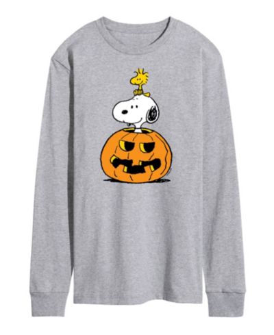 AIRWAVES Men's Peanuts Snoopy Pumpkin T-shirt
