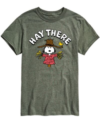 AIRWAVES Men's Peanuts Hay There T-shirt