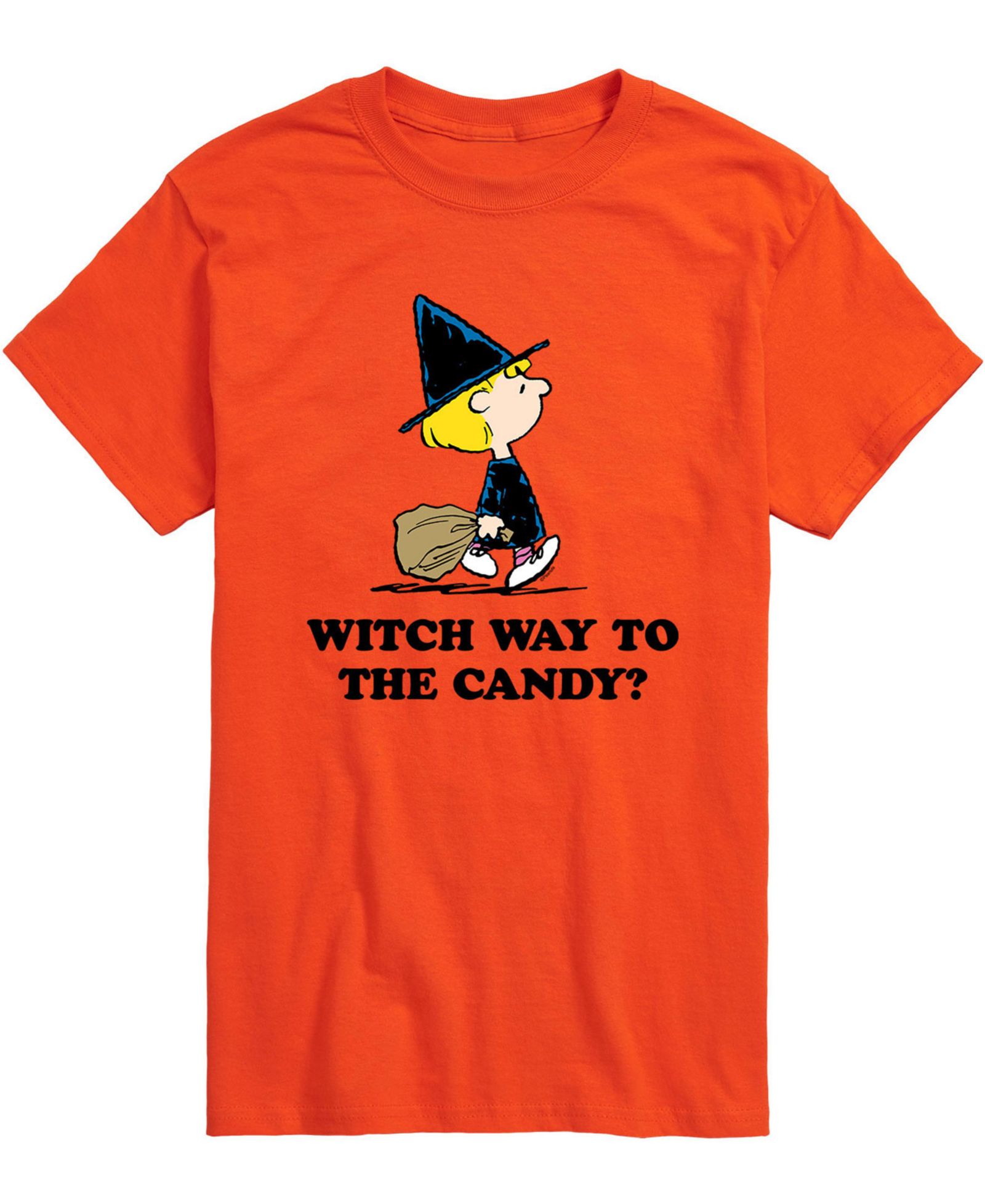 AIRWAVES Men's Peanuts Witch Way Candy T-shirt