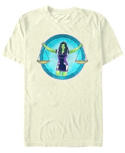 Мужская футболка Fifth Sun She Hulk Super Human Law Division Badge с коротким рукавом
