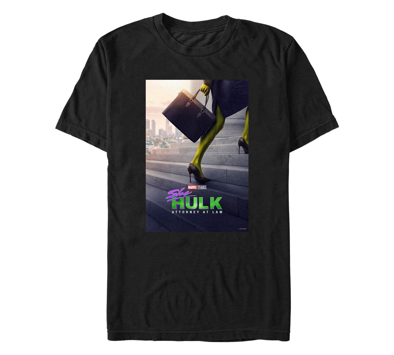 Fifth Sun Men's She Hulk Poster Short Sleeve T-shirt