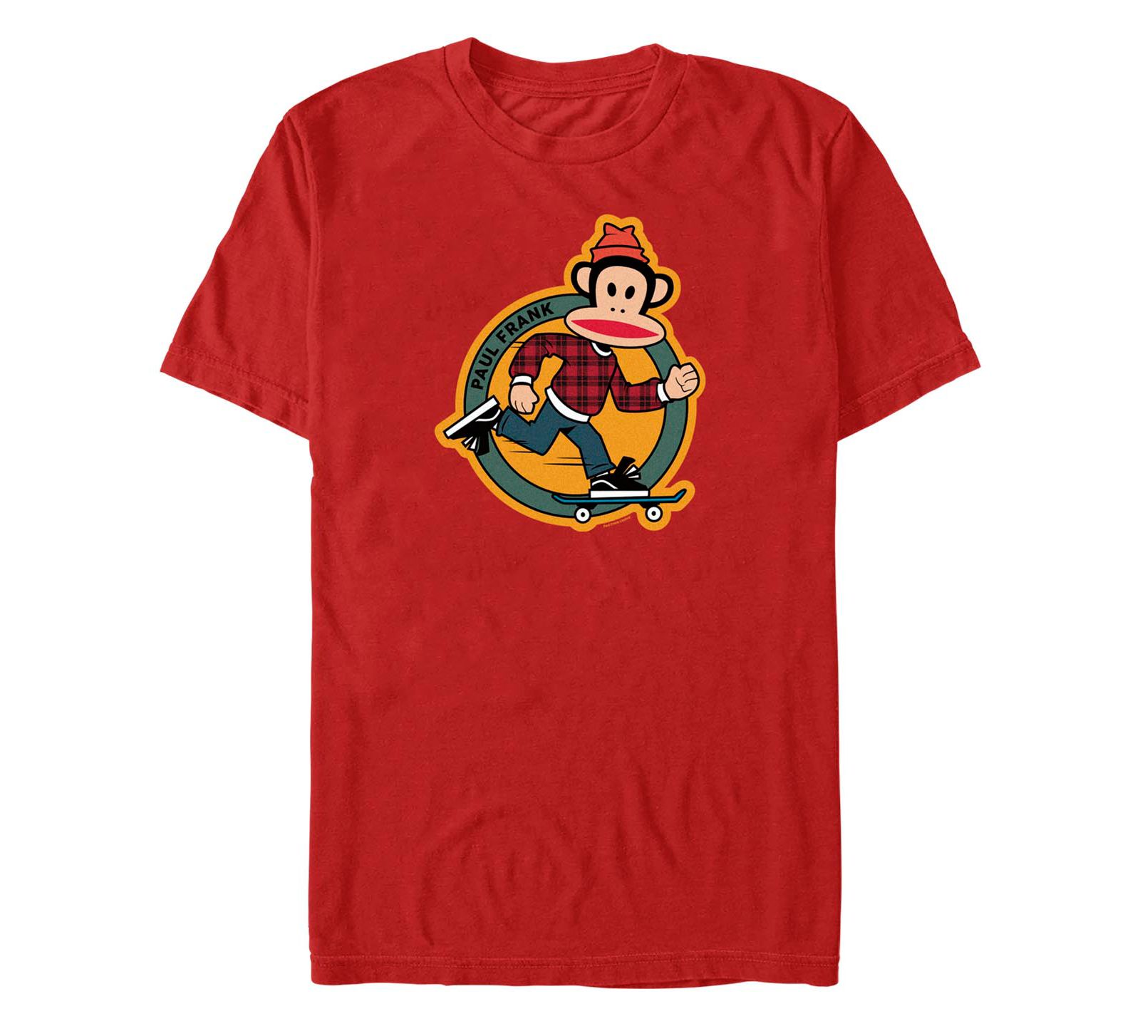 Fifth Sun Men's Paul Frank Skateboard Julius Short Sleeve T-shirt