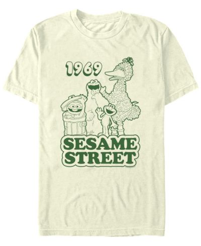 Мужская футболка Fifth Sun Sesame Street Sesame 1969 Group с коротким рукавом