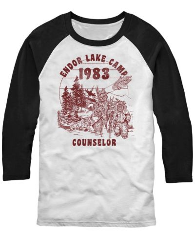 Fifth Sun Men's Star Wars Endor Camper Raglan T-shirt