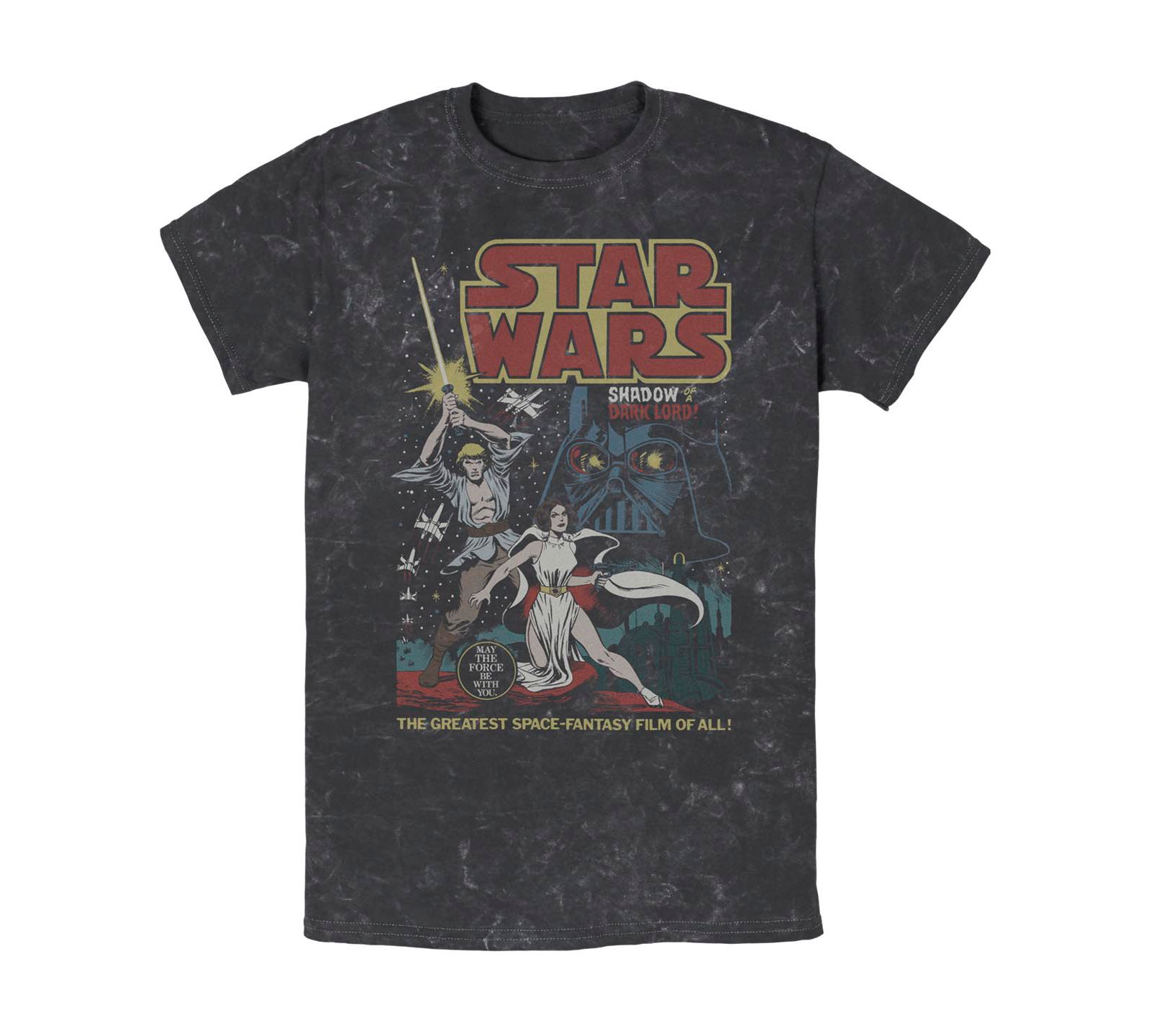 Fifth Sun Men's Star Wars Great Space Fantasy Short Sleeve Mineral Wash T-shirt