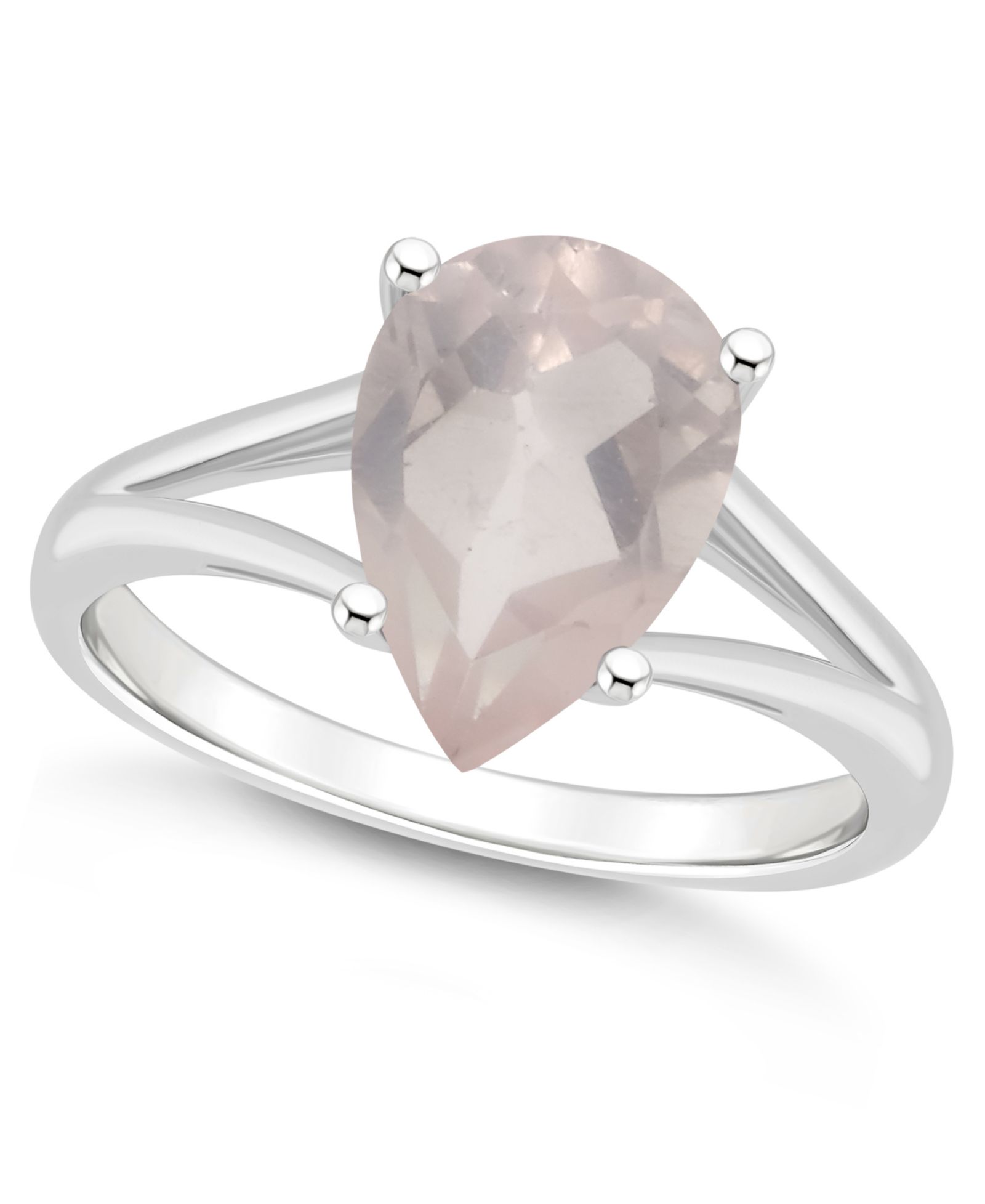 Женское кольцо из стерлингового серебра Macy's с розовым кварцем (2-3/4 ct.t.w.)