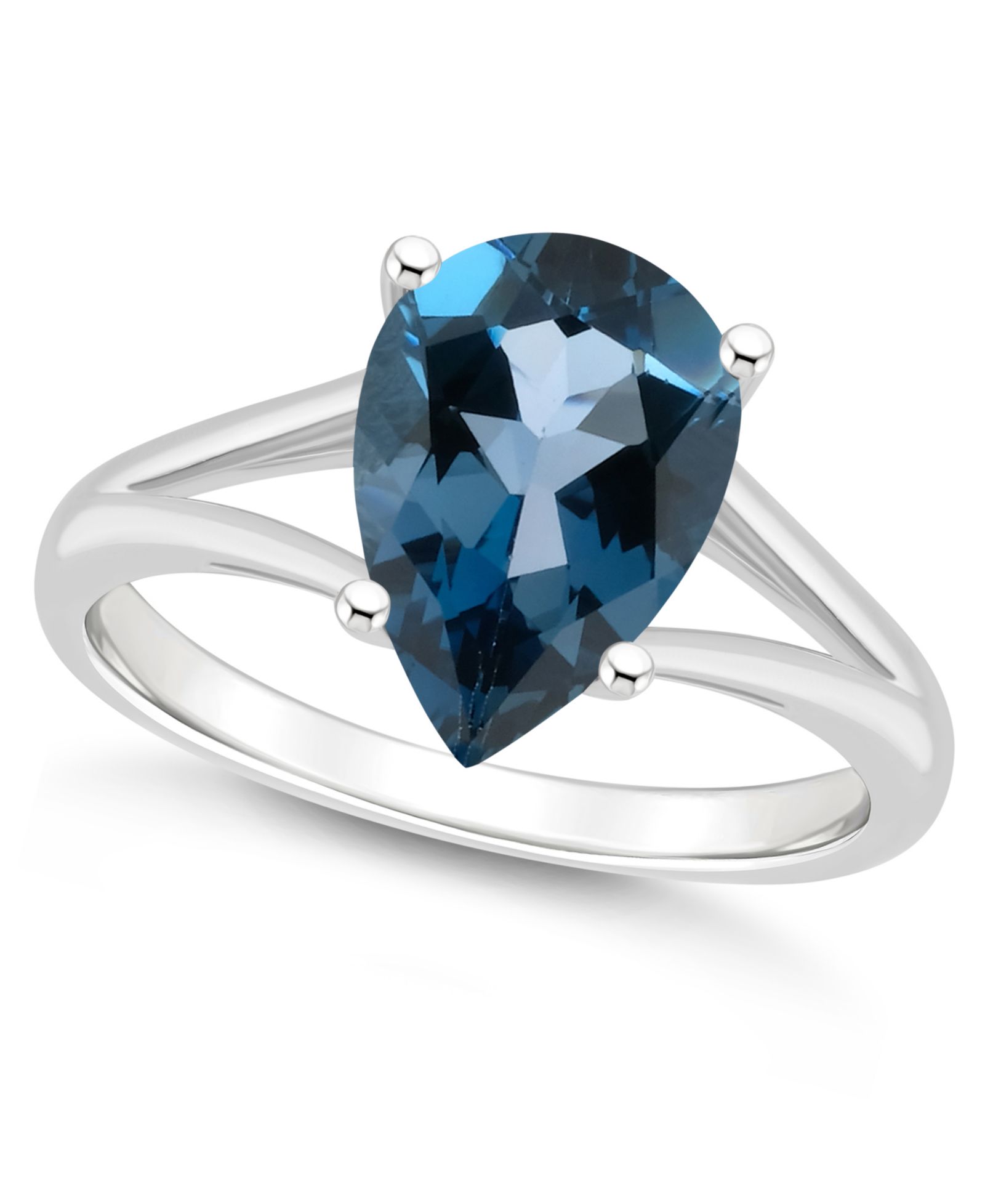 Кольцо Macy's Women's London Blue Topaz в Sterling Silver