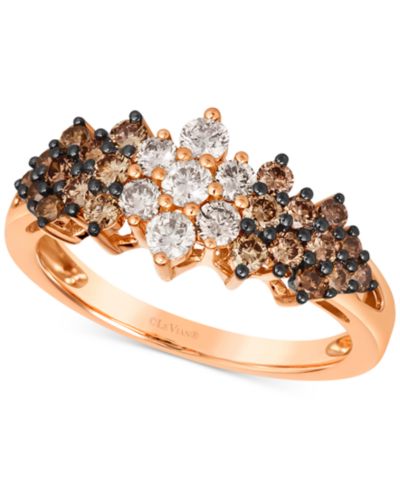 Le Vian® кольцо с бриллиантами Chocolate Ombré, 1 ct. t.w., 14k Rose Gold