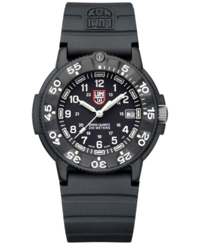 Luminox Мужские швейцарские оригинальные часы Navy Seal EVO Series Military Dive с черным резиновым ремешком 43mm