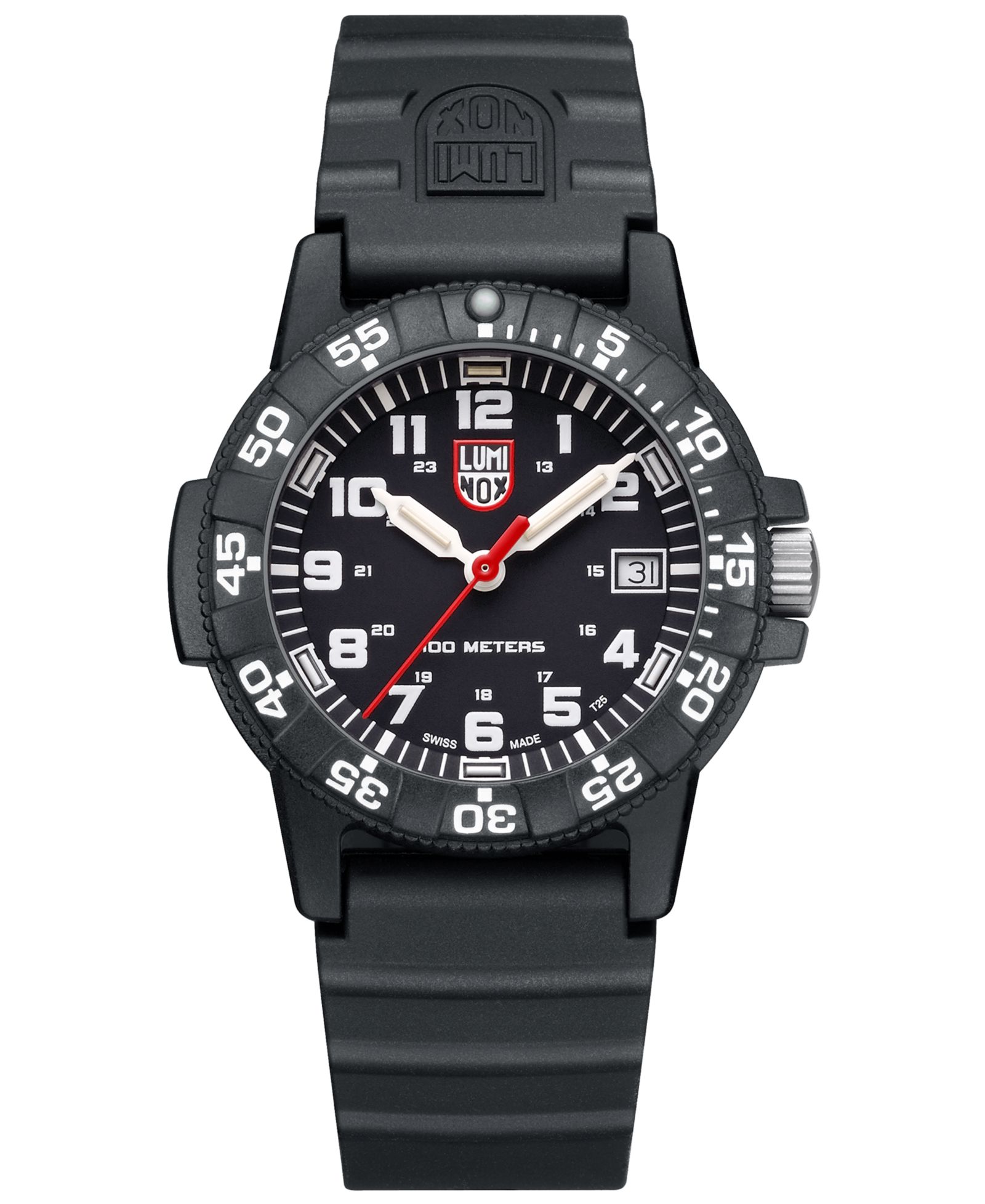 Женские часы Luminox Sea Turtle Dive на черном резиновом ремешке 39mm