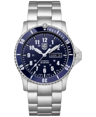 Luminox Мужские автоматические спортивные часы со стальным браслетом 42mm
