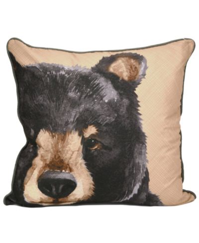 Donna Sharp декоративная подушка Canoe Trip Bear, 18" x 18"