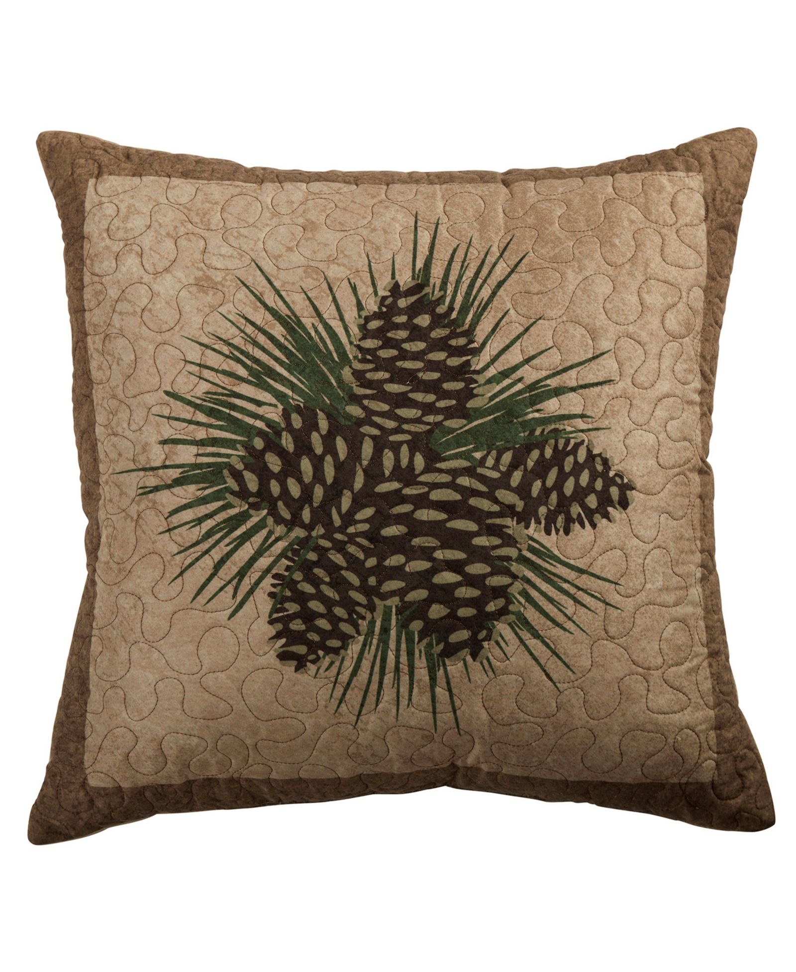 Декоративная подушка Donna Sharp Antique-Like Pine Cone, 18" x 18"