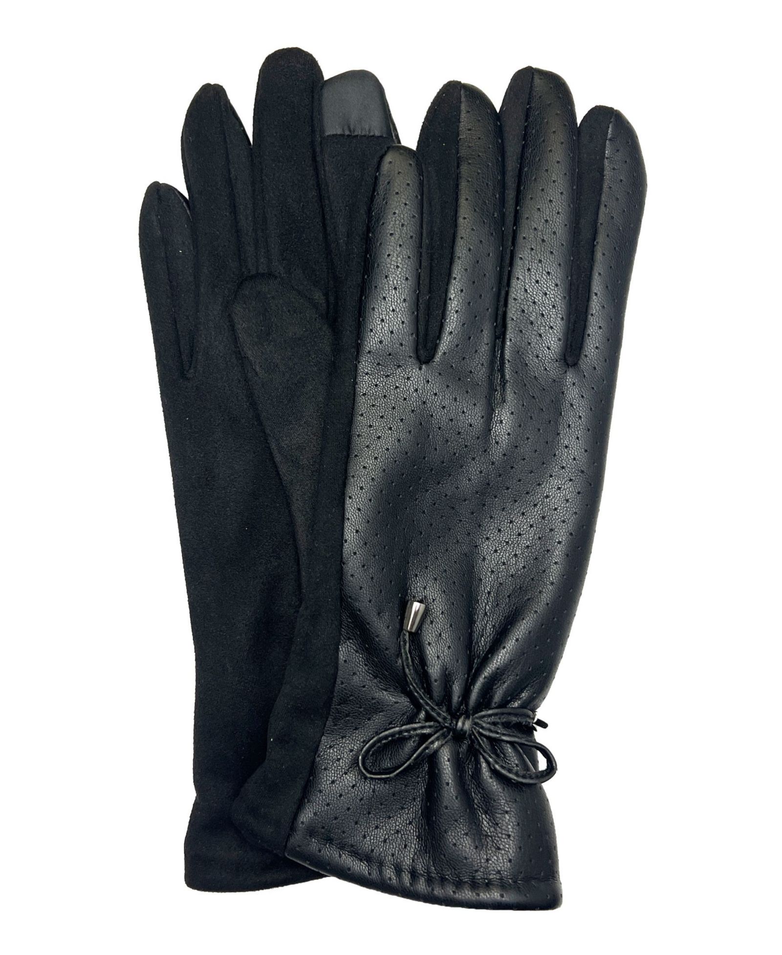 Женские перчатки Marcus Adler Bow Faux Leather Touchscreen